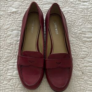 Nine West Red Suede Flats